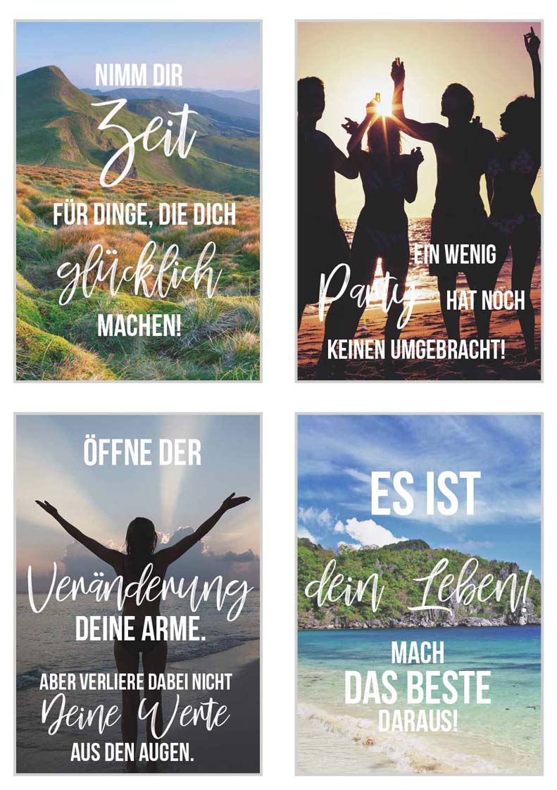 Edition Seidel Set di 25 cartoline Vita ≈ oente con scritte Edition Seidel Set di 25 cartoline Vita ≈ oente con scritte