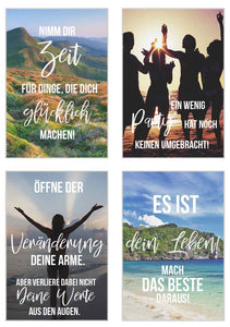 Set 25 Postkarten Leben & Momente mit Sprüchen (20038)