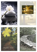 Laden Sie das Bild in den Galerie-Viewer, Set 20 einfühlsame Trauerkarten/Beileidskarten mit Umschlag (20072)
