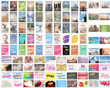 Laden Sie das Bild in den Galerie-Viewer, Set 100 Postkarten Leben &amp; Momente mit Sprüchen Karten mit Spruch (20122)
