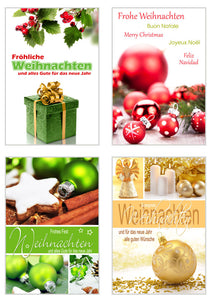 Edition Seidel Set 24 (2 x 12) Weihnachtskarten mit Umschlag (20146)