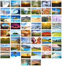 Laden Sie das Bild in den Galerie-Viewer, Set 50 Premium Postkarten Landschaften (20238)
