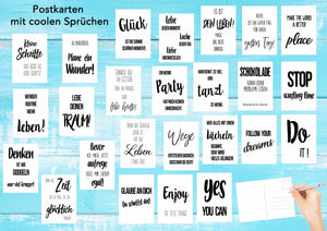 Set 25 Postkarten Leben & Momente mit Sprüchen (20318)