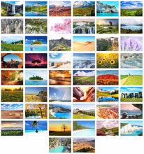 Laden Sie das Bild in den Galerie-Viewer, Set 100 Premium Postkarten Landschaften (20351)
