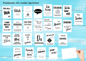 Set 25 Postkarten Leben & Momente mit Sprüchen (20541)