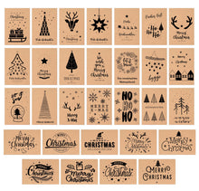 Laden Sie das Bild in den Galerie-Viewer, Edition Seidel Set 30 Weihnachtspostkarten Kratfpapier (20804)
