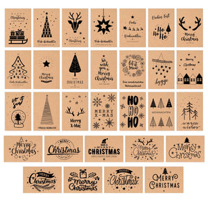 Edition Seidel Set 30 Weihnachtspostkarten Kratfpapier (20804)