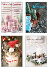 Laden Sie das Bild in den Galerie-Viewer, Edition Seidel Set 20 exklusive Premium Weihnachtskarten mit Umschlag (21110)
