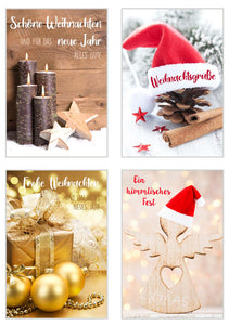 Edition Seidel Set 20 exklusive Premium Weihnachtskarten mit Umschlag (21110)