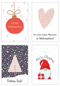Edition Seidel Set 20 exklusive Premium Weihnachtskarten mit Umschlag (21109)