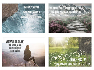Set 25 Postkarten Leben & Momente mit Sprüchen (20826)