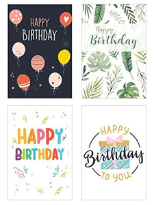 Edition Seidel Set 20 Geburtstagskarten Postkarten Glückwunschkarte Grusskarte Geburtstag Geburtstagskarte Mann Frau Karten Happy Birthday Billet Sprüche (SW02) (Set 1)