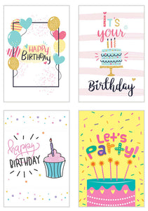Set 20 exklusive Premium Geburtstagskarten mit Briefumschlag (20811)