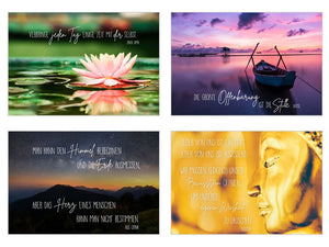 Edition Seidel Set 25 Postkarten asiatische Weisheiten Karten mit Sprüchen Liebe Freundschaft Motivation Ziele Buddha