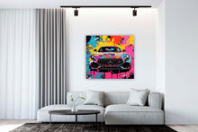 Laden Sie das Bild in den Galerie-Viewer, Edition Seidel Premium Wandbild Mercedes AMG Style auf hochwertiger Leinwand Bild fertig gerahmt Keilrahmen 2cm, Kunstdruck Wandbild Leinwandbild Wohnzimmer Büro (60x60 cm)
