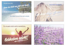 Laden Sie das Bild in den Galerie-Viewer, Edition Seidel Set 25 Postkarten mit Sprüchen - Karten mit Spruch - Geschenk - Geschenkidee - Sortiment - Dekoidee - Text - Verschicken und Schreiben, Freundschaft, Leben
