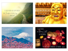 Laden Sie das Bild in den Galerie-Viewer, Edition Seidel Set 25 Postkarten asiatische Weisheiten Karten mit Sprüchen Liebe Freundschaft Motivation Ziele Buddha
