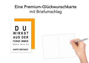 Edition Seidel Premium Geburtstagskarte mit Umschlag. Glückwunschkarte mit Spruch Billet Happy Birthday Grusskarte Mann Frau (G3391 SW023)