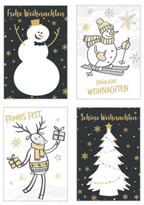 Edition Seidel Set Weihnachtspostkarten Weihnachten Karten Postkarten Weihnachtskarten