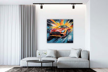 Laden Sie das Bild in den Galerie-Viewer, Edition Seidel Premium Wandbild Mercedes AMG passion auf hochwertiger Leinwand (60x60 cm) gerahmt. Leinwandbild Kunstdruck Pop Art Bild stylish Wohnung Büro Loft Lounge Bar Galerie Lobby
