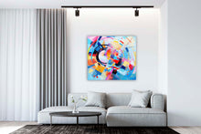 Laden Sie das Bild in den Galerie-Viewer, Edition Seidel Premium Wandbild Abstract Work Format 80x80 cm auf hochwertiger Leinwand Bild fertig gerahmt Keilrahmen 2cm, Kunstdruck Wandbild Leinwandbild Wohnzimmer Büro
