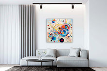 Laden Sie das Bild in den Galerie-Viewer, Edition Seidel Premium Wandbild Kandinsky Passion Style auf hochwertiger Leinwand (80x80 cm) gerahmt. Leinwandbild Kunstdruck Expressionismus Bild stylish Wohnung Büro Loft Lounge Bars Galerie Lobby
