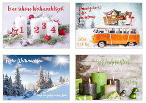 Edition Seidel Set 20 exklusive Premium Weihnachtskarten mit Umschlag (20681)