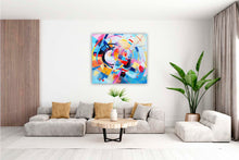 Laden Sie das Bild in den Galerie-Viewer, Edition Seidel Premium Wandbild Abstract Work Format 80x80 cm auf hochwertiger Leinwand Bild fertig gerahmt Keilrahmen 2cm, Kunstdruck Wandbild Leinwandbild Wohnzimmer Büro
