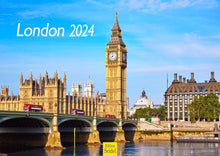 Laden Sie das Bild in den Galerie-Viewer, Edition Seidel Premium Kalender London 2024 Format DIN A3 Wandkalender Europa England Großbritannien Big Ben Metropole Skyline
