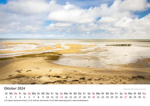 Edition Seidel Premium Kalender Wattenmeer 2024 Format DIN A3 Wandkalender Deutschland Nordsee Watt Nordseeküste Naturschutzgebiet Christian Müringer