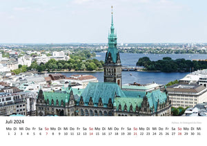 Edition Seidel Premium Kalender Hamburg 2024 Format DIN A3 Wandkalender Deutschland Norddeutschland Hafen Elbe Alster Metropole