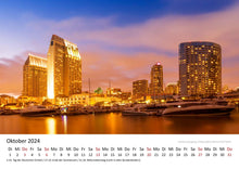 Laden Sie das Bild in den Galerie-Viewer, Edition Seidel Premium Kalender San Diego 2024 Format DIN A3 Wandkalender USA Kalifornien Charmante Küsten Metropole Skyline Melanie Viola
