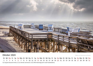 Edition Seidel Premium Kalender Meine Lieblingsinsel Sylt 2024 Format DIN A3 Wandkalender Deutschland Ostfriesland Nordsee Küste Meer Strand Insel Christian Müringer