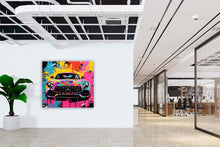 Laden Sie das Bild in den Galerie-Viewer, Edition Seidel Premium Wandbild Mercedes AMG Style auf hochwertiger Leinwand Bild fertig gerahmt Keilrahmen 2cm, Kunstdruck Wandbild Leinwandbild Wohnzimmer Büro (60x60 cm)
