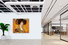 Laden Sie das Bild in den Galerie-Viewer, Edition Seidel Premium Wandbild Klimt Style auf hochwertiger Leinwand (60x60 cm) gerahmt. Leinwandbild Kunstdruck Jugendstil Bild stylish Wohnung Büro Loft Lounge Bar Galerie Lobby
