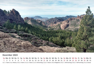 Edition Seidel Premium Kalender Gran Canaria 2024 Format DIN A3 Wandkalender Europa Spanien Kanarische Inseln Las Palmas Berge