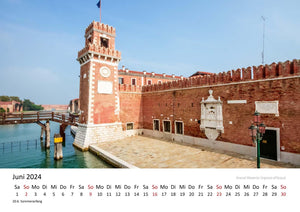 Edition Seidel Premium Kalender Venedig Bezaubernde Lagunenstadt 2024 Format DIN A3 Wandkalender Italien Markusplatz Gondeln Canal Grande Santa Maria Rialtobrücke Melanie Viola