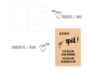 Edition Seidel Set 36 Postkarten auf Kraftpapier gedruckt Leben & Momente mit Sprüchen - Karten mit Spruch - Liebe, Freundschaft, Motivation, Geburtstagskarten (SW02)