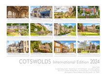 Laden Sie das Bild in den Galerie-Viewer, Edition Seidel Premium Kalender Cotswolds International 2024 Format DIN A3 Wandkalender Großbritannien Südengland Castle Cottages Kirchplatz Altstadt Landschaft Christian Müringer
