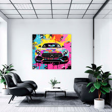 Laden Sie das Bild in den Galerie-Viewer, Premium Wandbild Mercedes AMG Style Format 100x100 cm auf hochwertiger Leinwand Bild fertig gerahmt Keilrahmen 2cm, Kunstdruck Wandbild Leinwandbild Wohnzimmer Büro
