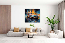 Laden Sie das Bild in den Galerie-Viewer, Edition Seidel Premium Wandbild Mercedes AMG metallic auf hochwertiger Leinwand (60x60 cm) gerahmt. Leinwandbild Kunstdruck Pop Art Bild stylish Wohnung Büro Loft Lounge Bars Galerie Lobby
