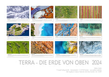 Laden Sie das Bild in den Galerie-Viewer, Edition Seidel Premium Kalender Terra Die Erde von Oben 2024 Format DIN A3 Wandkalender Naturkalender Welt Nadelwald Gletscher Flusslandschaften Tulpenfelder
