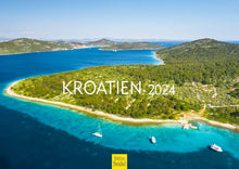 Laden Sie das Bild in den Galerie-Viewer, Edition Seidel Premium Kalender Kroatien 2024 Format DIN A3 Wandkalender Europa Balkanhalbinsel Zagreb Dubrovnik Split Adria Meer Felsen Nationalpark
