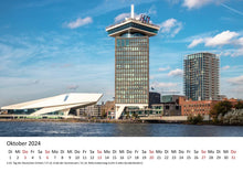 Laden Sie das Bild in den Galerie-Viewer, Edition Seidel Premium Kalender Amsterdam 2024 Format DIN A3 Wandkalender Europa Niederlande Holland Tulpen Grachten Brücken Metropole Skyline
