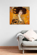 Laden Sie das Bild in den Galerie-Viewer, Edition Seidel Premium Wandbild Klimt Style auf hochwertiger Leinwand (60x60 cm) gerahmt. Leinwandbild Kunstdruck Jugendstil Bild stylish Wohnung Büro Loft Lounge Bar Galerie Lobby
