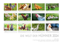 Laden Sie das Bild in den Galerie-Viewer, Edition Seidel Premium Kalender Die Welt der Hühner 2024 Format DIN A3 Wandkalender Tierkalender Hühnerkalender Huhn Hahn Kücken Vögel Haustiere
