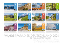 Laden Sie das Bild in den Galerie-Viewer, Edition Seidel Premium Kalender Wanderparadies Deutschland 2024 Format DIN A3 Wandkalender Naturkalender 12 Fantastische Touren Infos Highlights Wanderwege Wanderung Christian Müringer
