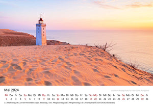 Edition Seidel Premium Kalender Faszination Dänemark 2024 Format DIN A3 Wandkalender Europa Skandinavien Dänemark Kopenhagen Nordsee Ostsee Strand Christian Bäck