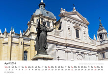 Laden Sie das Bild in den Galerie-Viewer, Edition Seidel Premium Kalender Madrid 2024 Format DIN A3 Wandkalender Europa Spanien Hauptstadt Königspalast Plaza Palacio Skyline
