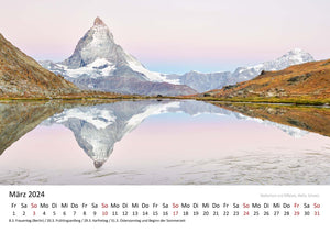 Edition Seidel Premium Kalender Alpen 2024 Format DIN A3 Wandkalender Europa Deutschland Österreich Italien Frankreich Schweiz Bayern Tirol Südtirol Rainer Mirau